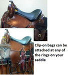 Leather Saddle Pockets-Phoenix Rising Saddles Gaited Horse Tack