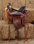 Imus 4-Beat Gaited Saddle with Custom Floral Tooling Design-Phoenix Rising Saddles Gaited Horse Tack