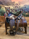 17" Imus 4-Beat ELITE Gaited Saddle Wide Tree (In Stock!)-Phoenix Rising Saddles Gaited Horse Tack