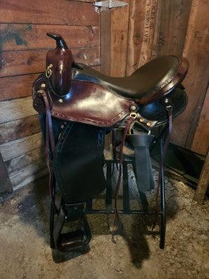 17" Imus 4-Beat Gaited Saddle Wide Tree (Brand New In Stock)-Phoenix Rising Saddles Gaited Horse Tack