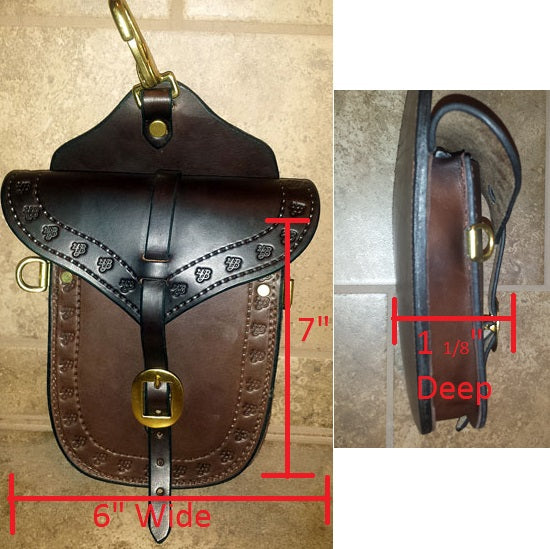 Tough-1 Soft Leather Saddle Bag: Chicks Discount Saddlery