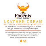 Phoenix Rising Saddles Leather Cream Conditioner-Phoenix Rising Saddles Gaited Horse Tack